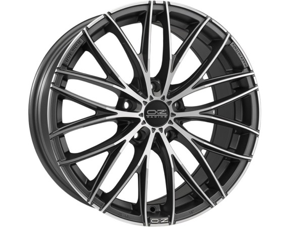 OZ ITALIA 150 MATT DARK GRAPHITE DIAMOND CUT 17X8 120,00X5 ET29