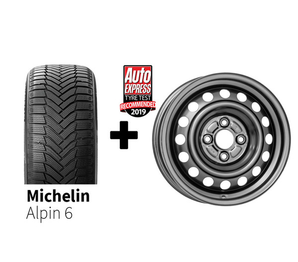 Zimski komplet 4x Jeklena platišča + Michelin Alpin 6 195/65 R15 91T