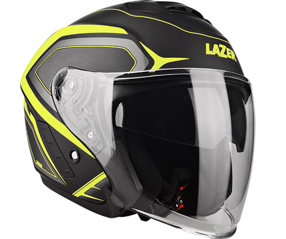 MOTORISTIČNA ČELADA LAZER TANGO HEXA (BLACK - YELLOW - MATT) L