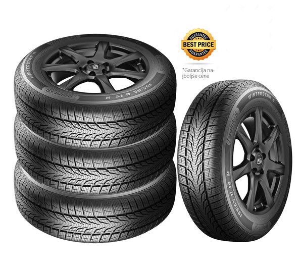 Zimski komplet 4x Alu platišča + 4x Point S Winterstar 4 215/65 R16 98H