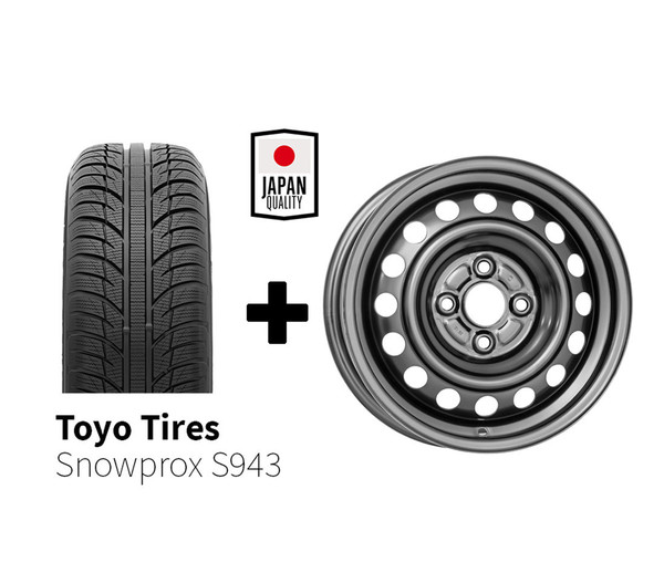 Zimski komplet 4x Jeklena platišča + Toyo Snowprox S943 195/65 R15 91T