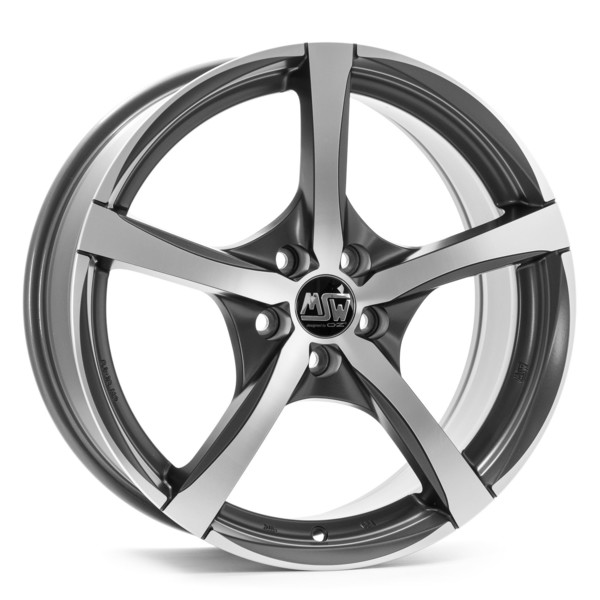 MSW 23 MATT GUN METAL POLISHED 15X6,5 108,00X4 ET42