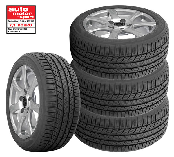 Zimski komplet 4x Alu platišča + 4x Toyo Snowprox S954 215/55 R17 98V