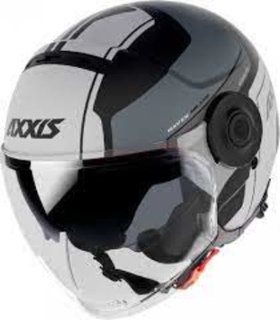 MOTORISTIČNA ČELADA JET helmet RAVEN SV ABS AXXIS white (S)
