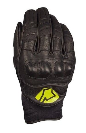 KRATKE USNJENE ROKAVICE BULSA YOKO BLACK YELLOW