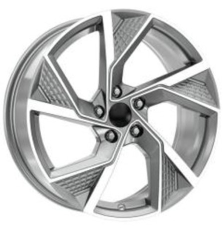 S WHEELS AUDI 7 Gun Metal DiamondET35/66,45